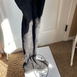 Steve Madden over the knee wedge boots